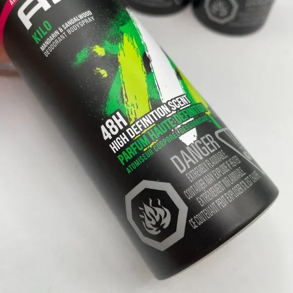 6X AXE kilo deodorant body spray 4oz each long lasting mandarin & sandal…